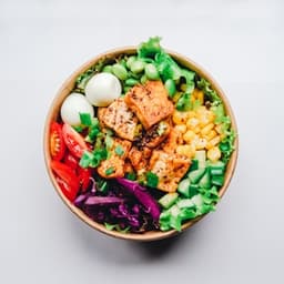 A high-protein bowl with eggs and paneer